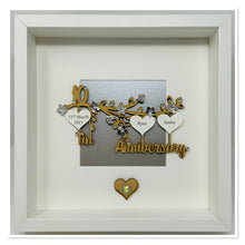 Load image into Gallery viewer, 10th Tin 10 Years Wedding Anniversary Frame  - Branch
