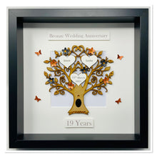 Load image into Gallery viewer, 19th Bronze 19 Years Wedding Anniversary Frame - Classic
