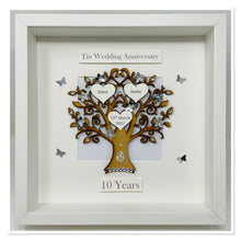 Load image into Gallery viewer, 10th Tin 10 Years Wedding Anniversary Frame - Classic
