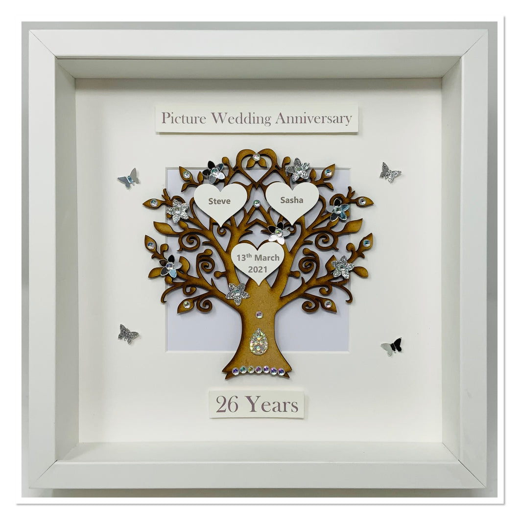26th Picture 26 Years Wedding Anniversary Frame - Classic