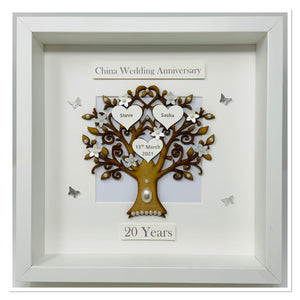 20th China 20 Years Wedding Anniversary Frame - Classic