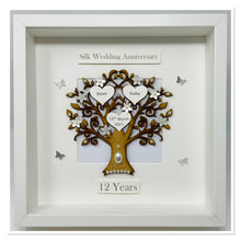 Load image into Gallery viewer, 12th Silk 12 Years Wedding Anniversary Frame - Classic
