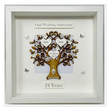 Load image into Gallery viewer, 24th Opal 24 Years Wedding Anniversary Frame - Classic
