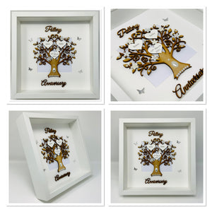 9th Pottery 9 Years Wedding Anniversary Frame - Wooden