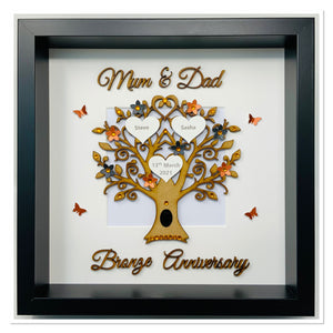8th Years 8 Years Bronze Wedding Anniversary Frame - Mum & Dad