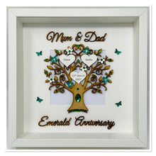 Load image into Gallery viewer, 55th Emerald 55 Years Wedding Anniversary Frame - Mum &amp; Dad
