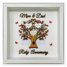 Load image into Gallery viewer, 40th Ruby 40 Years Wedding Anniversary Frame - Mum &amp; Dad
