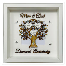 Load image into Gallery viewer, 60th Diamond 60 Years Wedding Anniversary Frame - Mum &amp; Dad
