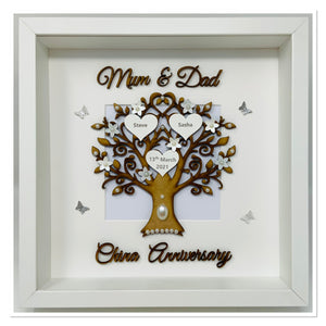 20th China 20 Years Wedding Anniversary Frame - Mum & Dad