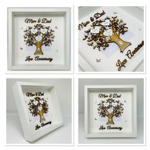 Load image into Gallery viewer, 13th Lace 13 Years Wedding Anniversary Frame - Mum &amp; Dad
