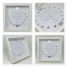 Load image into Gallery viewer, &#39;I Will Always Have You&#39; Silver Love Hearts Quote Frame
