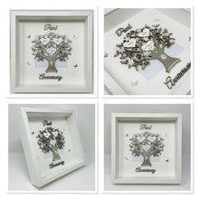 Load image into Gallery viewer, 30th Pearl 30 Years Wedding Anniversary Frame - Wooden Metallic
