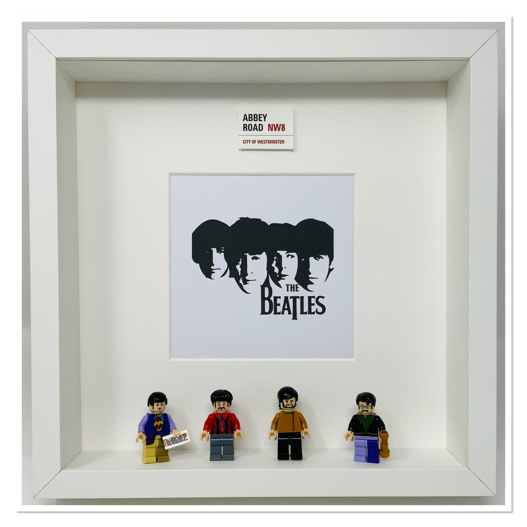 The Beatles 'Fab Four' Minifigure Frame