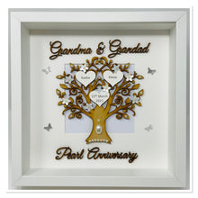 Load image into Gallery viewer, 30th Pearl 30 Years Wedding Anniversary Frame - Grandma &amp; Grandad

