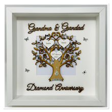 Load image into Gallery viewer, 60th Diamond 60 Years Wedding Anniversary Frame - Grandma &amp; Grandad
