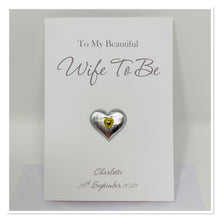 Load image into Gallery viewer, &#39;Wife To Be&#39; Personalised Card - A3
