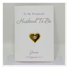 Load image into Gallery viewer, &#39;Husband To Be&#39; Personalised Card - A2
