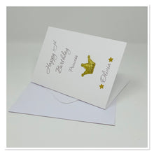 Load image into Gallery viewer, Happy Birthday Princess Personalised Card - A4
