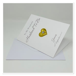 'Husband To Be' Personalised Card - A2