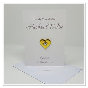 'Husband To Be' Personalised Card - A2