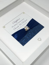 Load image into Gallery viewer, 45th Sapphire 45 Years Wedding Anniversary Ribbon Frame - Pebble
