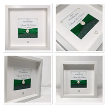 Load image into Gallery viewer, Wedding Day Ribbon Frame - Green Pebble
