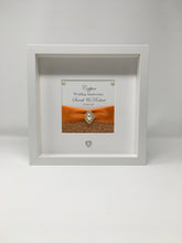 Load image into Gallery viewer, 22nd Copper 22 Years Wedding Anniversary Ribbon Frame - Pebble
