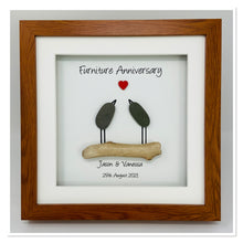Load image into Gallery viewer, 17th Furniture 17 Years Wedding Anniversary Frame - Pebble Birds
