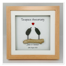 Load image into Gallery viewer, 31st Timepiece 31 Years Wedding Anniversary Frame - Pebble Birds
