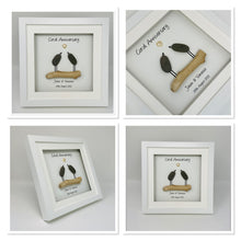 Load image into Gallery viewer, 35th Coral 35 Years Wedding Anniversary Frame - Pebble Birds
