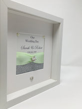 Load image into Gallery viewer, Wedding Day Ribbon Frame - Mint Green Glitter
