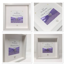 Load image into Gallery viewer, Wedding Day Ribbon Frame - Lilac Pebble

