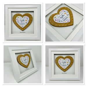 Personalised Heart Frame - Little Moments Together, Make The Best Memories