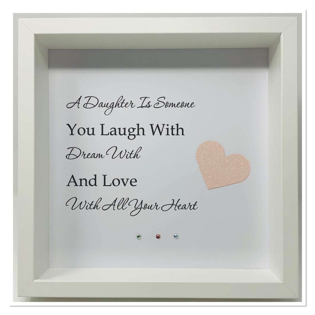 Daughter - Heart Quote Frame