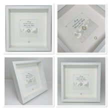 Load image into Gallery viewer, 14th Ivory 14 Years Wedding Anniversary Ribbon Frame - Pebble
