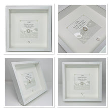 Load image into Gallery viewer, 12th Silk 12 Years Wedding Anniversary Ribbon Frame - Pebble
