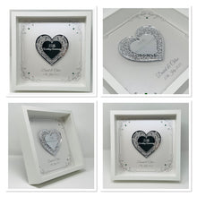Load image into Gallery viewer, 55th Emerald 55 Years Wedding Anniversary Frame - Intricate Mirror Heart
