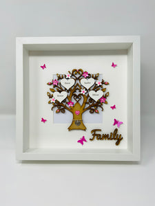 Family Tree Frame - Pink Classic