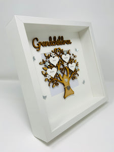 Grandchildren Family Tree Frame - Grey Classic