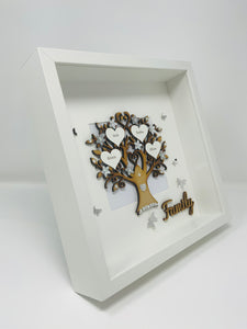Family Tree Frame - Silver Glitter Classic