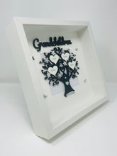 Load image into Gallery viewer, Grandchildren Family Tree Frame - Black &amp; Silver Glitter Classic
