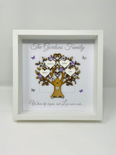 Load image into Gallery viewer, Family Tree Frame - Lilac &amp; Silver Glitter - Contemporary
