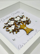 Load image into Gallery viewer, Family Tree Frame - Mint Green &amp; Silver Glitter - Contemporary
