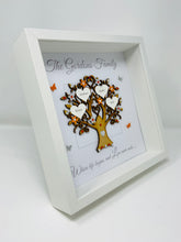 Load image into Gallery viewer, Family Tree Frame - Orange &amp; Silver Glitter - Contemporary
