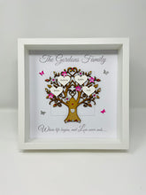Load image into Gallery viewer, Family Tree Frame - Bright Pink &amp; Silver Glitter - Contemporary
