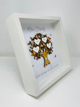 Load image into Gallery viewer, Family Tree Frame - Orange &amp; Silver Glitter &#39;Our Family&#39; - Contemporary

