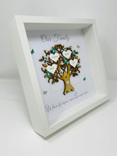 Load image into Gallery viewer, Family Tree Frame - Green &amp; Silver Glitter &#39;Our Family&#39; - Contemporary
