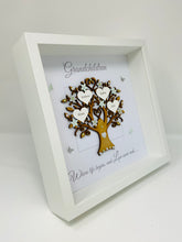 Load image into Gallery viewer, Grandchildren Family Tree Frame - Mint Green &amp; Silver Glitter - Contemporary
