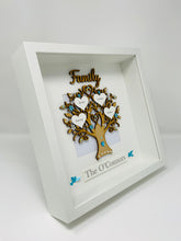 Load image into Gallery viewer, Family Tree Frame Turquoise Gem Birds
