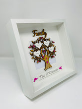 Load image into Gallery viewer, Family Tree Frame Bright Pink Gem Birds
